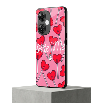 Bite Me oneplus nord ce 3 lite mobile cover | shockproof glass phone case