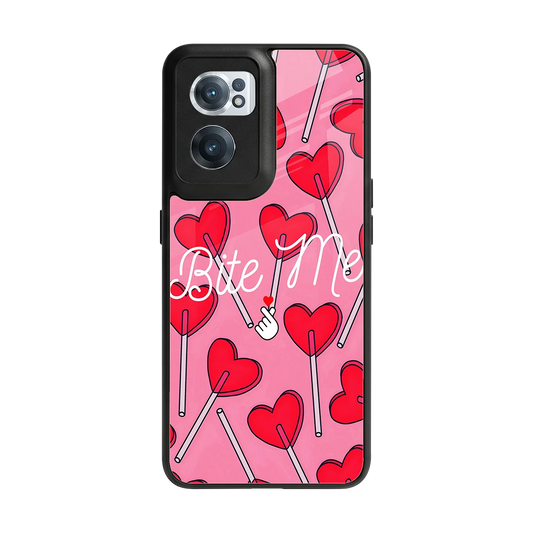 Bite Me back phone cover | glass case for oneplus nord ce 2