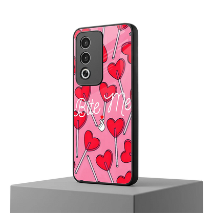 Bite Me oppo a3 pro mobile cover | shockproof glass phone case