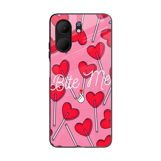 Bite Me back phone cover | glass case for oppo a5x 5g
