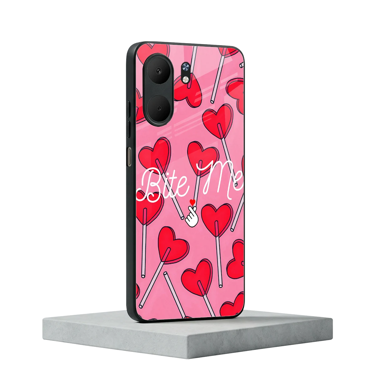 Bite Me oppo a5x 5g mobile cover | shockproof glass phone case