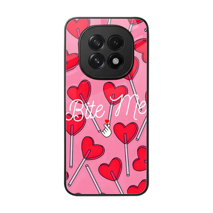 Bite Me back phone cover | glass case for oppo f29 5g