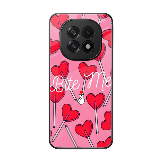 Bite Me back phone cover | glass case for oppo f29 5g