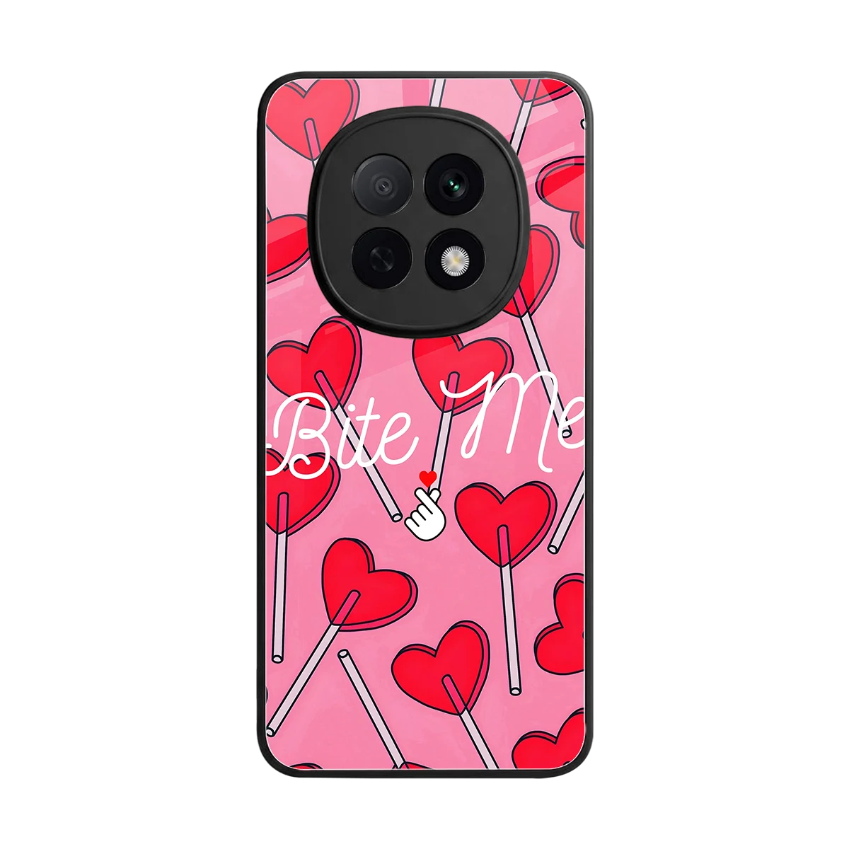 Bite Me back phone cover | glass case for oppo f29 pro 5g