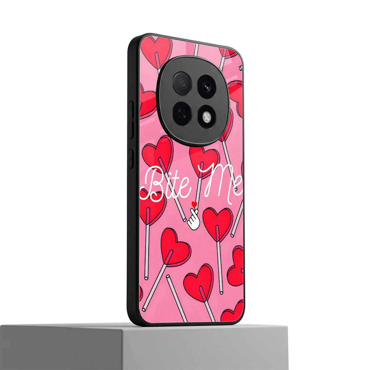 Bite Me oppo f29 pro 5g mobile cover | shockproof glass phone case