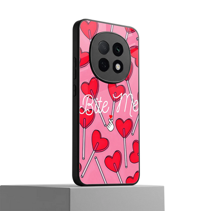 Bite Me oppo f29 pro 5g mobile cover | shockproof glass phone case