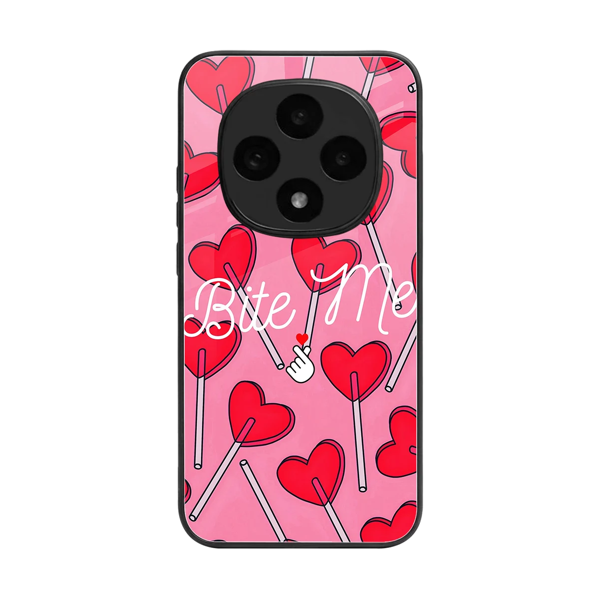 Bite Me back phone cover | glass case for oppo f31 pro 5g