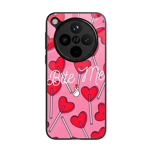 Bite Me back phone cover | glass case for oppo find x8