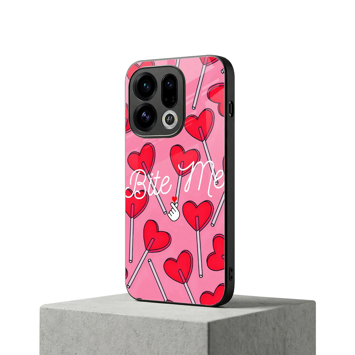 Bite Me oppo find x9 mobile cover | shockproof glass phone case