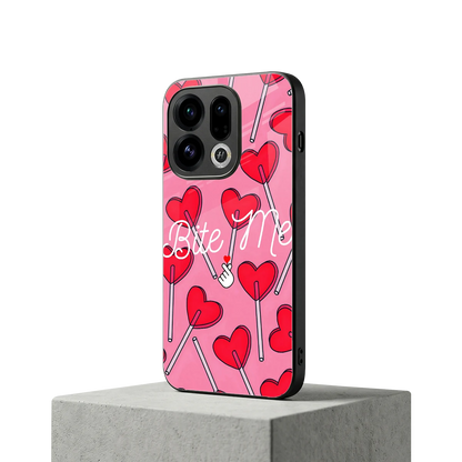 Bite Me oppo find x9 mobile cover | shockproof glass phone case