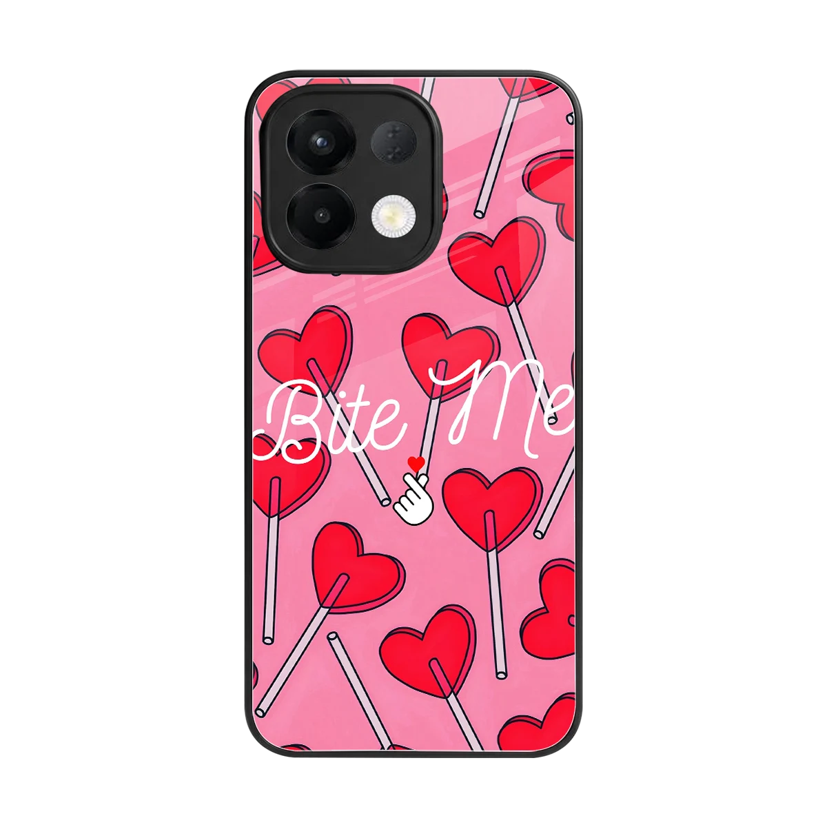 Bite Me back phone cover | glass case for oppo k13 5g