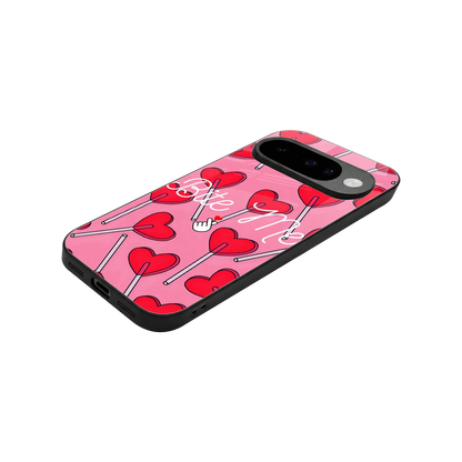 Bite Me stylish phone case for google pixel 10 | glossy glass and slim fit