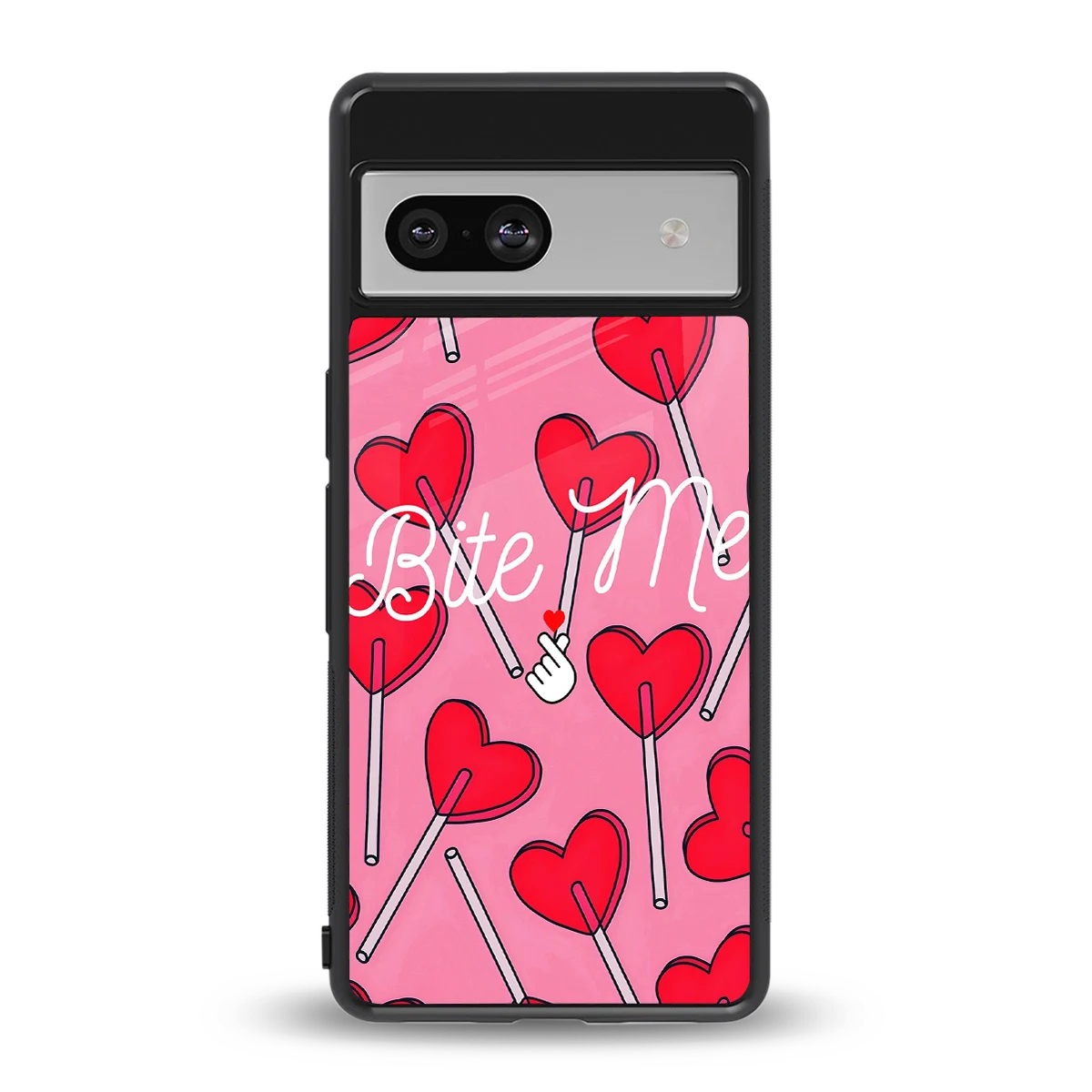 Bite Me back phone cover | glass case for google pixel 7