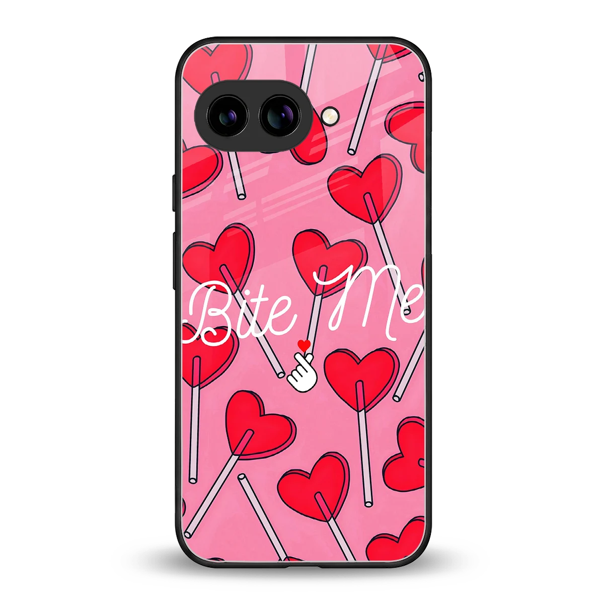 Bite Me back phone cover | glass case for google pixel 10a