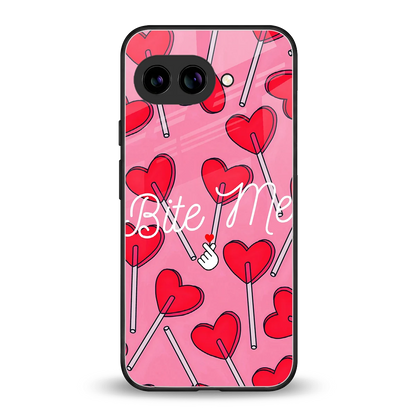 Bite Me back phone cover | glass case for google pixel 10a