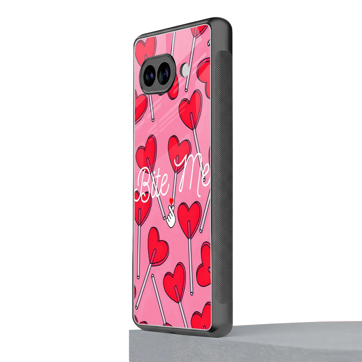 Bite Me google pixel 10a mobile cover | shockproof glass phone case