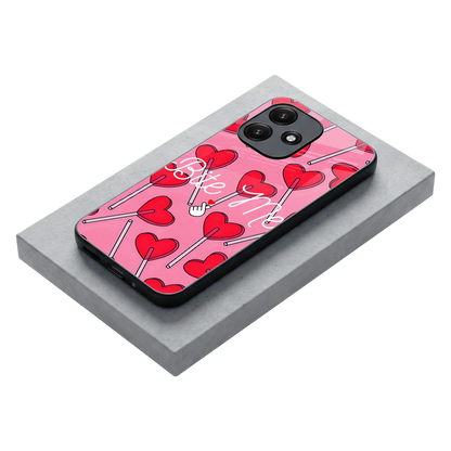 Bite Me stylish phone case for redmi 12 5g | glossy glass and slim fit