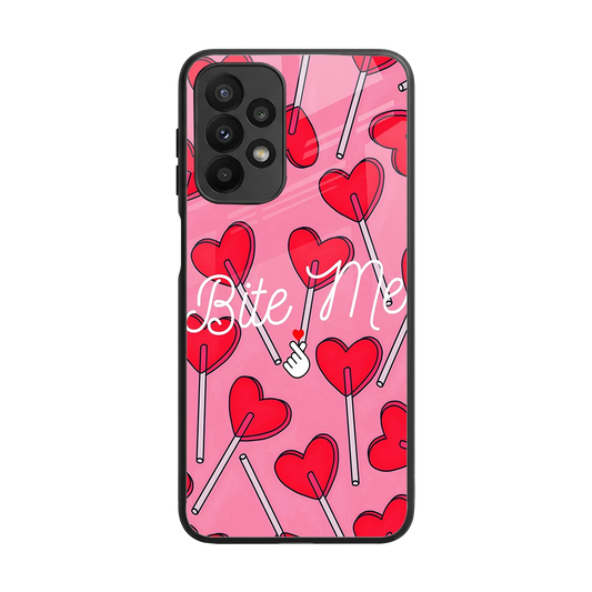 Bite Me back phone cover | glass case for samsung galaxy a23