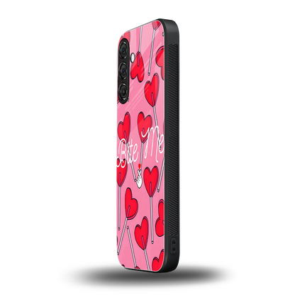 Bite Me samsung galaxy m35 5g mobile cover | shockproof glass phone case