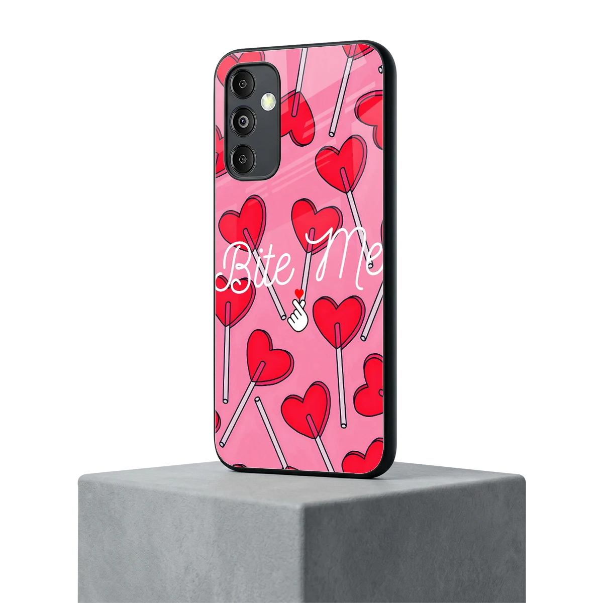 Bite Me samsung galaxy m14 5g mobile cover | shockproof glass phone case