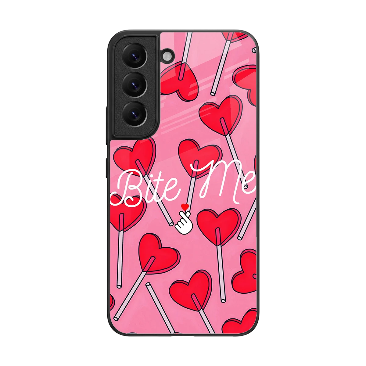 Bite Me back phone cover | glass case for samsung galaxy s22