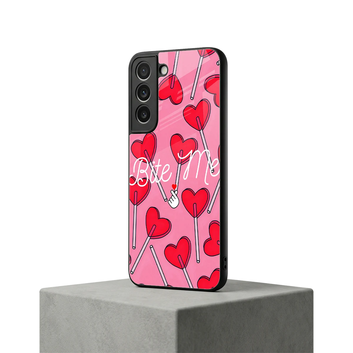 Bite Me samsung galaxy s22 mobile cover | shockproof glass phone case