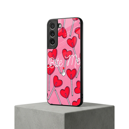 Bite Me samsung galaxy s22 mobile cover | shockproof glass phone case