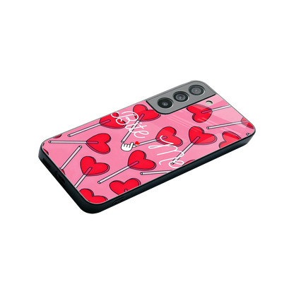 Bite Me stylish phone case for samsung galaxy s22 | glossy glass and slim fit
