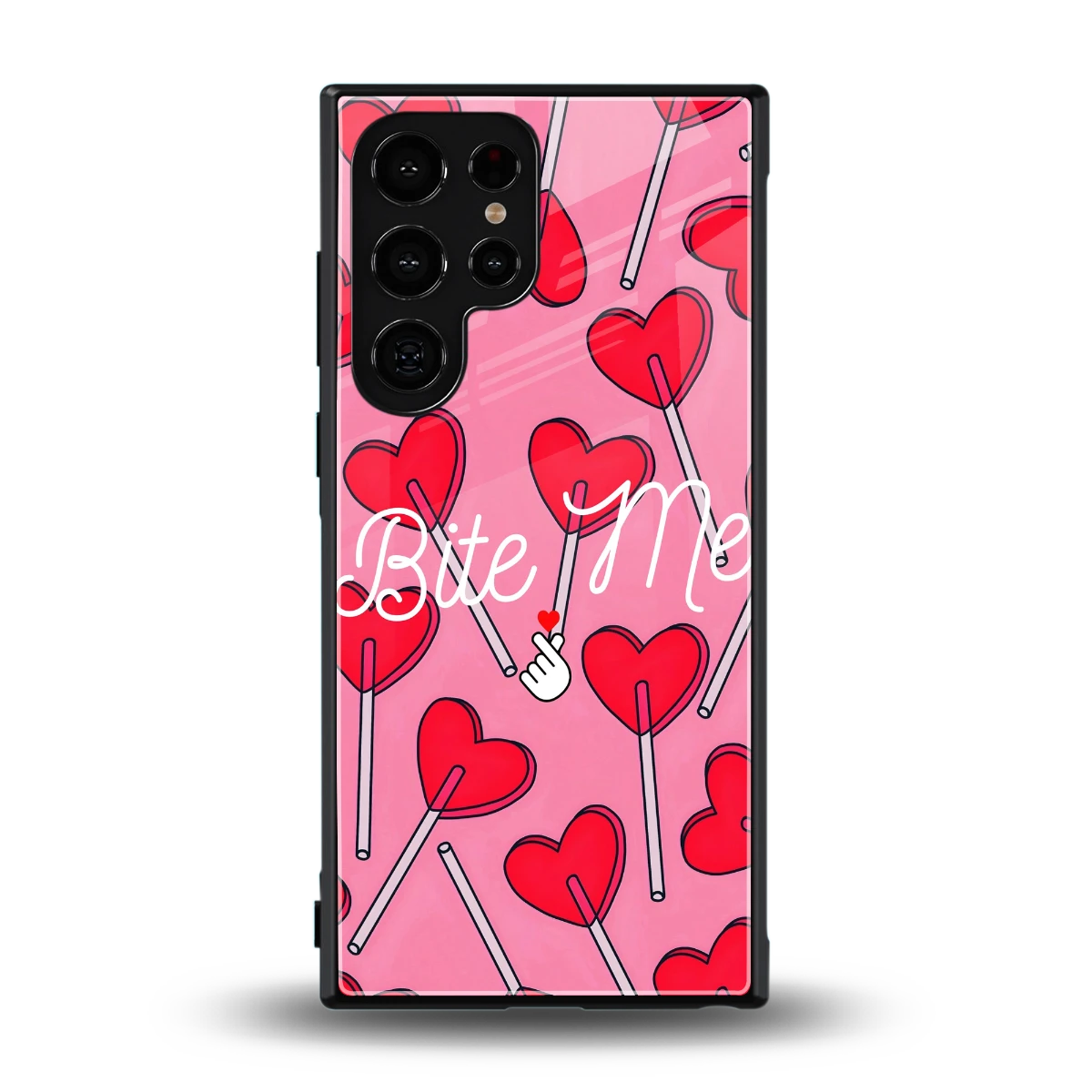 Bite Me back phone cover | glass case for samsung galaxy s24 ultra
