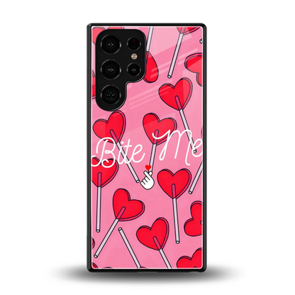Bite Me back phone cover | glass case for samsung galaxy s26 ultra