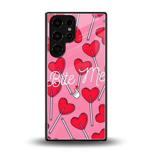 Bite Me back phone cover | glass case for samsung galaxy s26 ultra