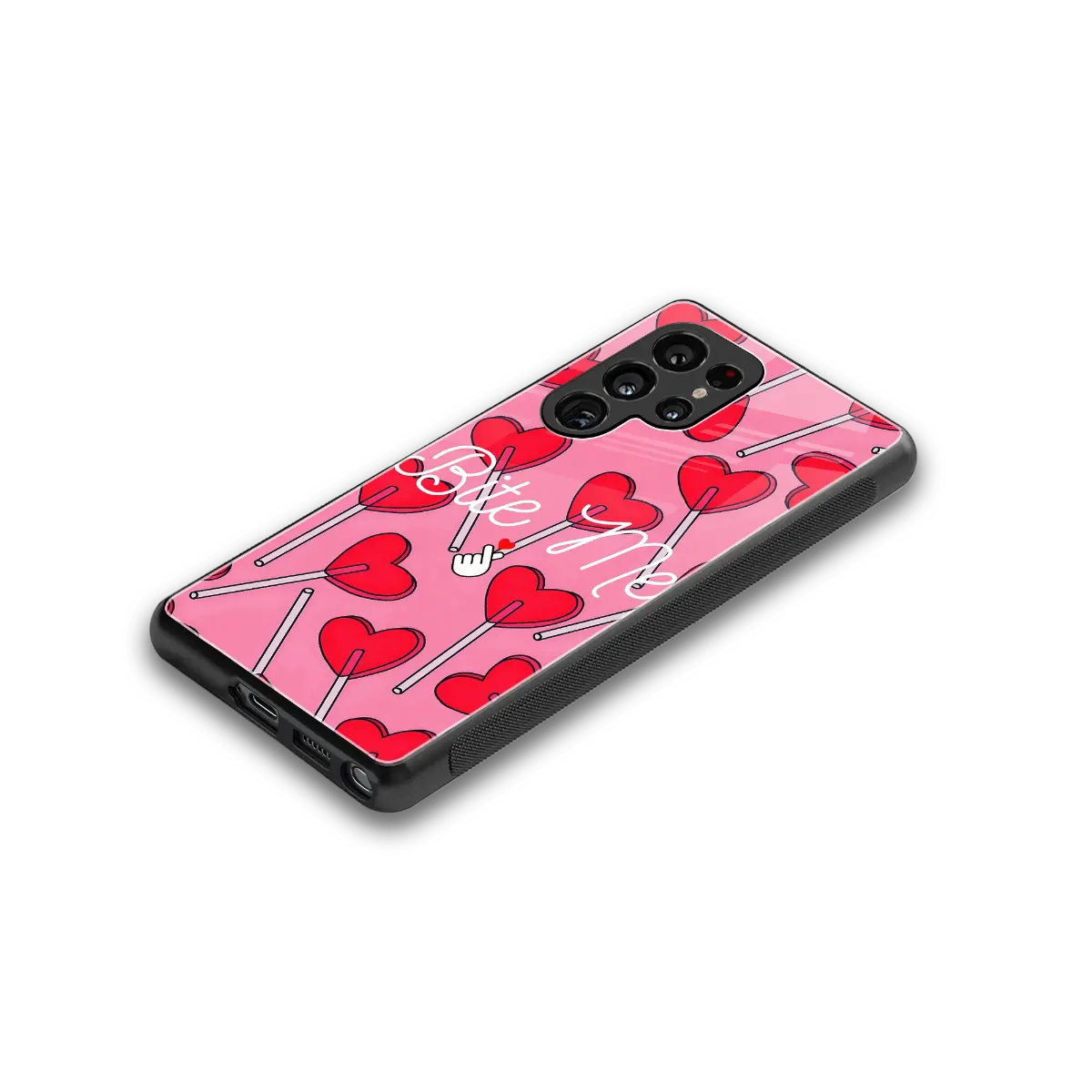 Bite Me stylish phone case for samsung galaxy s26 ultra | glossy glass and slim fit