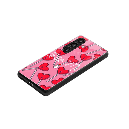 Bite Me stylish phone case for samsung galaxy s24 | glossy glass and slim fit