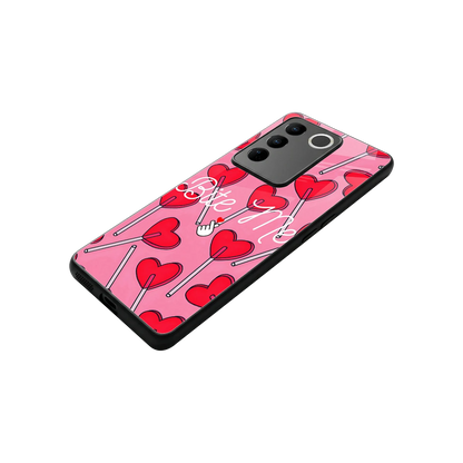 Bite Me stylish phone case for vivo v27 5g | glossy glass and slim fit