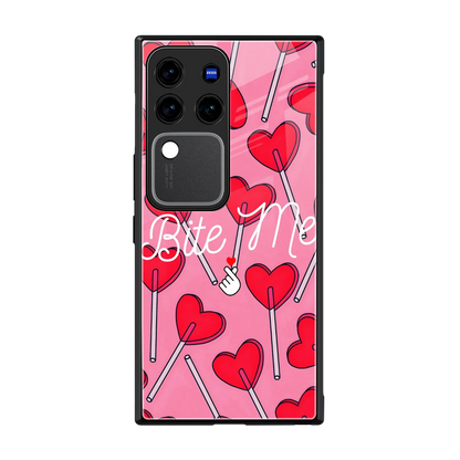 Bite Me back phone cover | glass case forvivo v30 pro