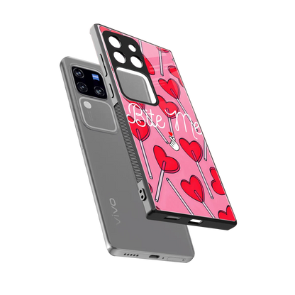 Bite Me sleekvivo v30 pro cover with tempered glass back and TPU edges