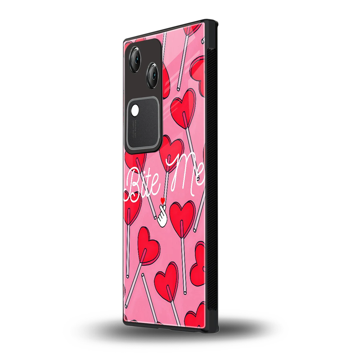 Bite Me vivo v30 mobile cover | shockproof glass phone case