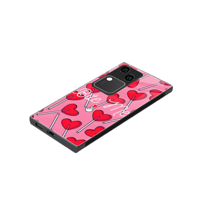 Bite Me stylish phone case for vivo v30 | glossy glass and slim fit