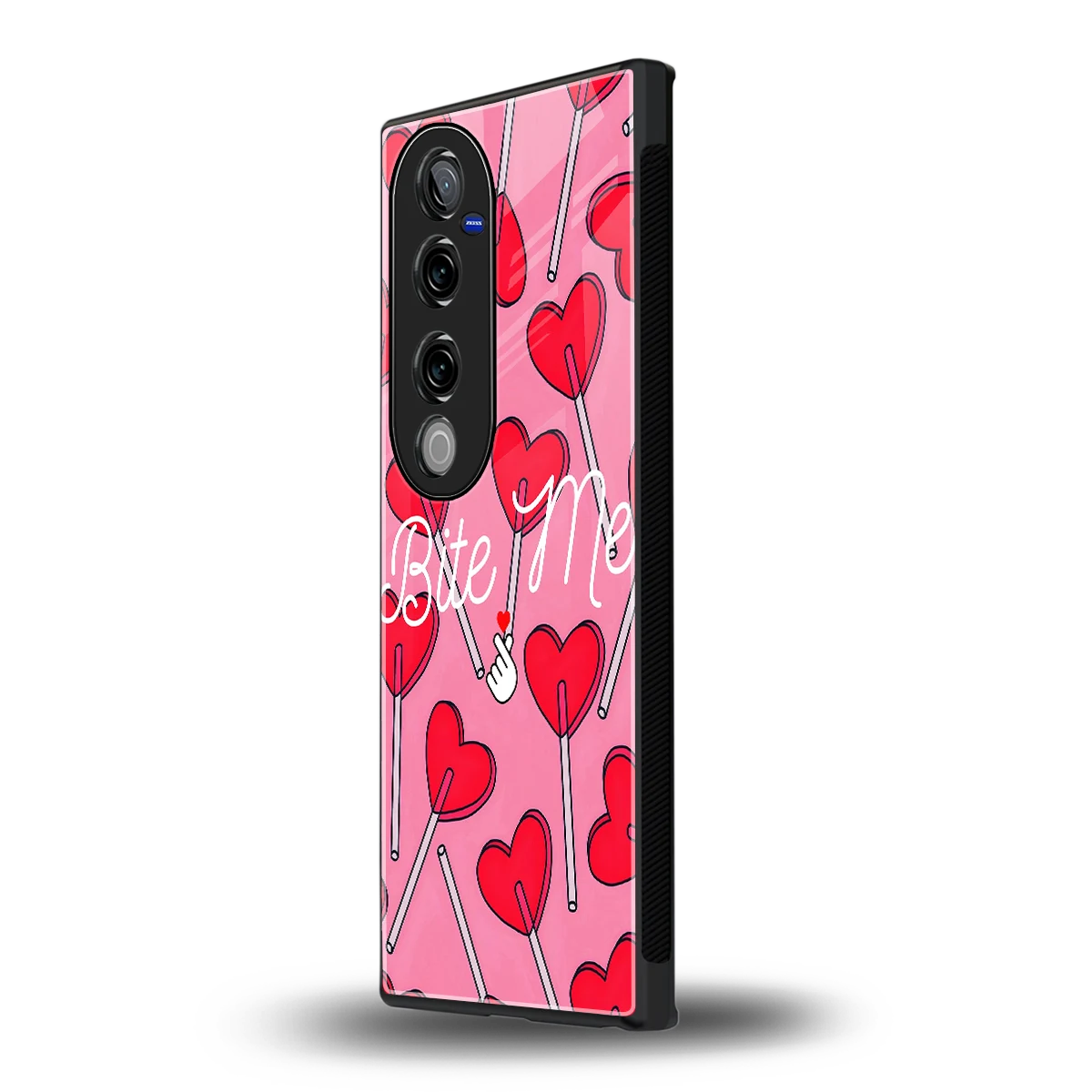 Bite Me vivo v40 pro mobile cover | shockproof glass phone case