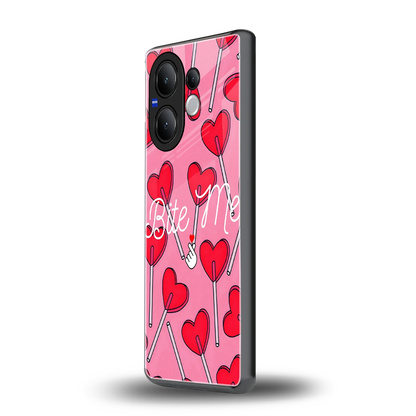 Bite Me vivo v60 mobile cover | shockproof glass phone case