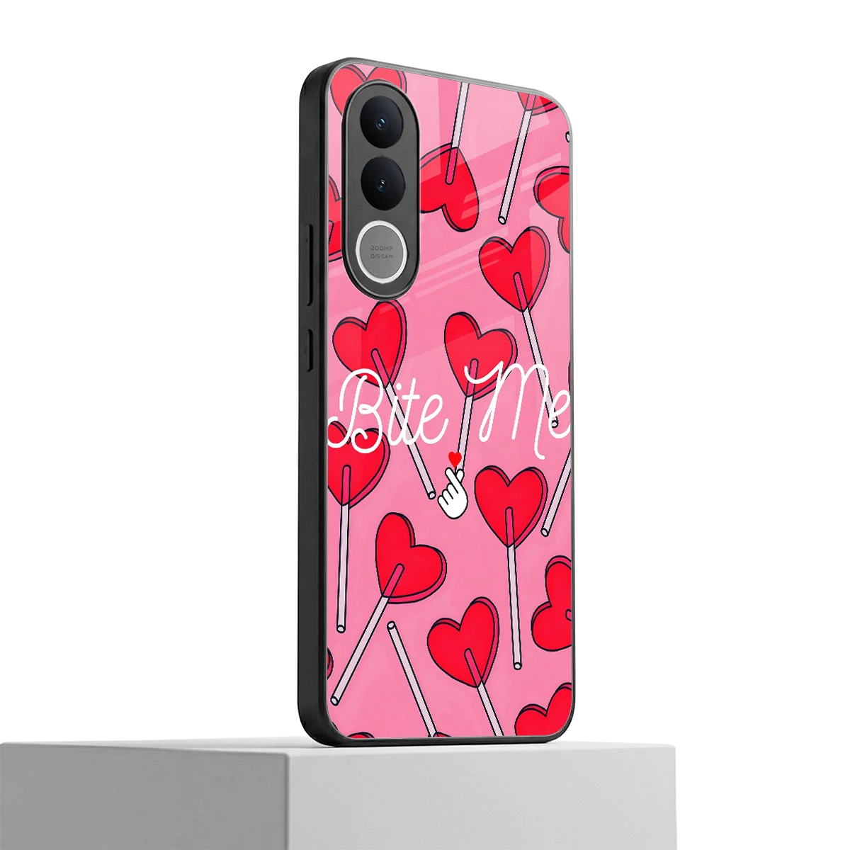 Bite Me vivo v70 fe mobile cover | shockproof glass phone case