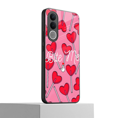 Bite Me vivo v70 fe mobile cover | shockproof glass phone case