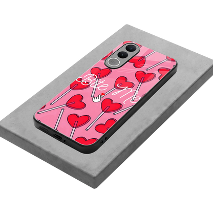 Bite Me stylish phone case for vivo v70 fe | glossy glass and slim fit