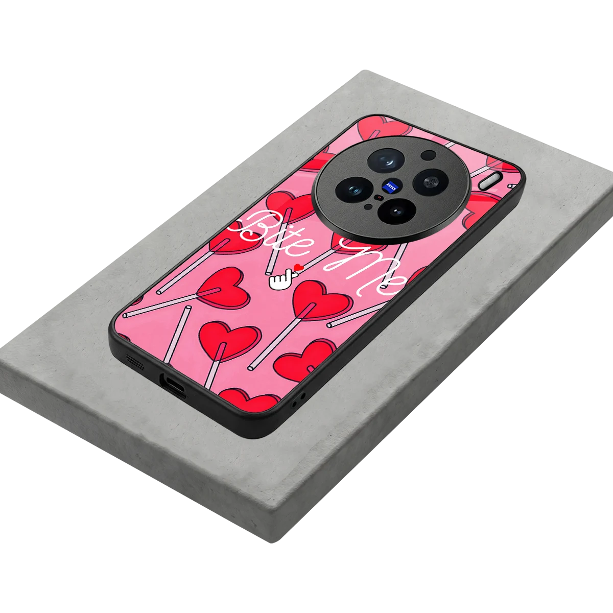 Bite Me stylish phone case for vivo x200 pro | glossy glass and slim fit