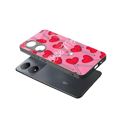 Bite Me sleek Vivo-y100 cover with tempered glass back and TPU edges