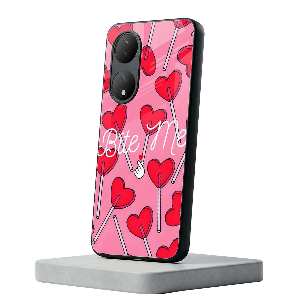 Bite Me Vivo-y100 mobile cover | shockproof glass phone case