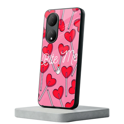 Bite Me Vivo-y100 mobile cover | shockproof glass phone case
