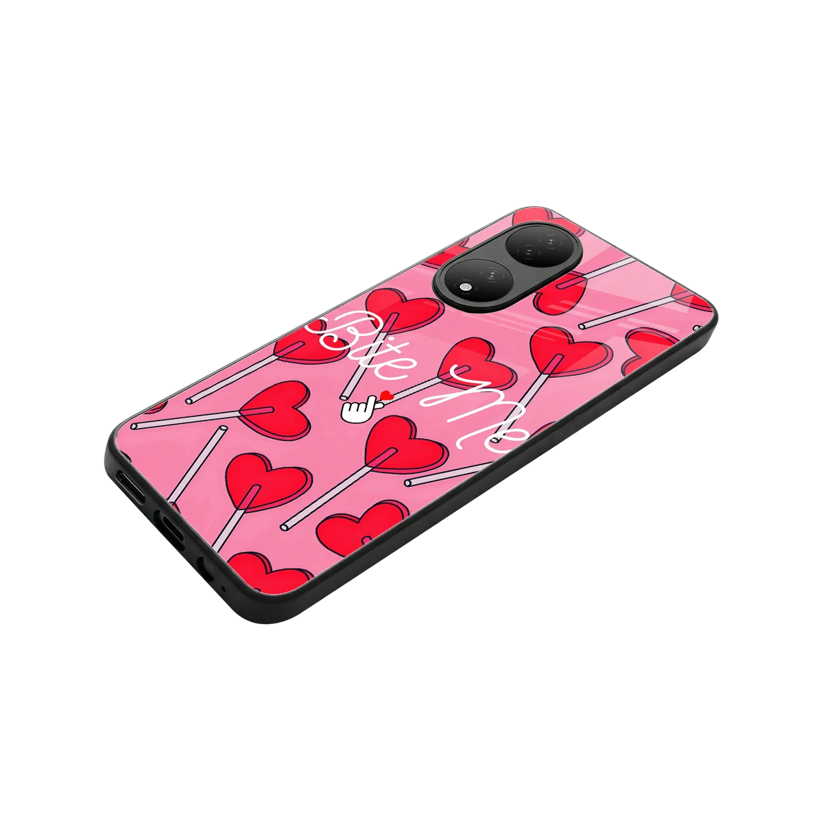 Bite Me stylish phone case for Vivo-y100 | glossy glass and slim fit