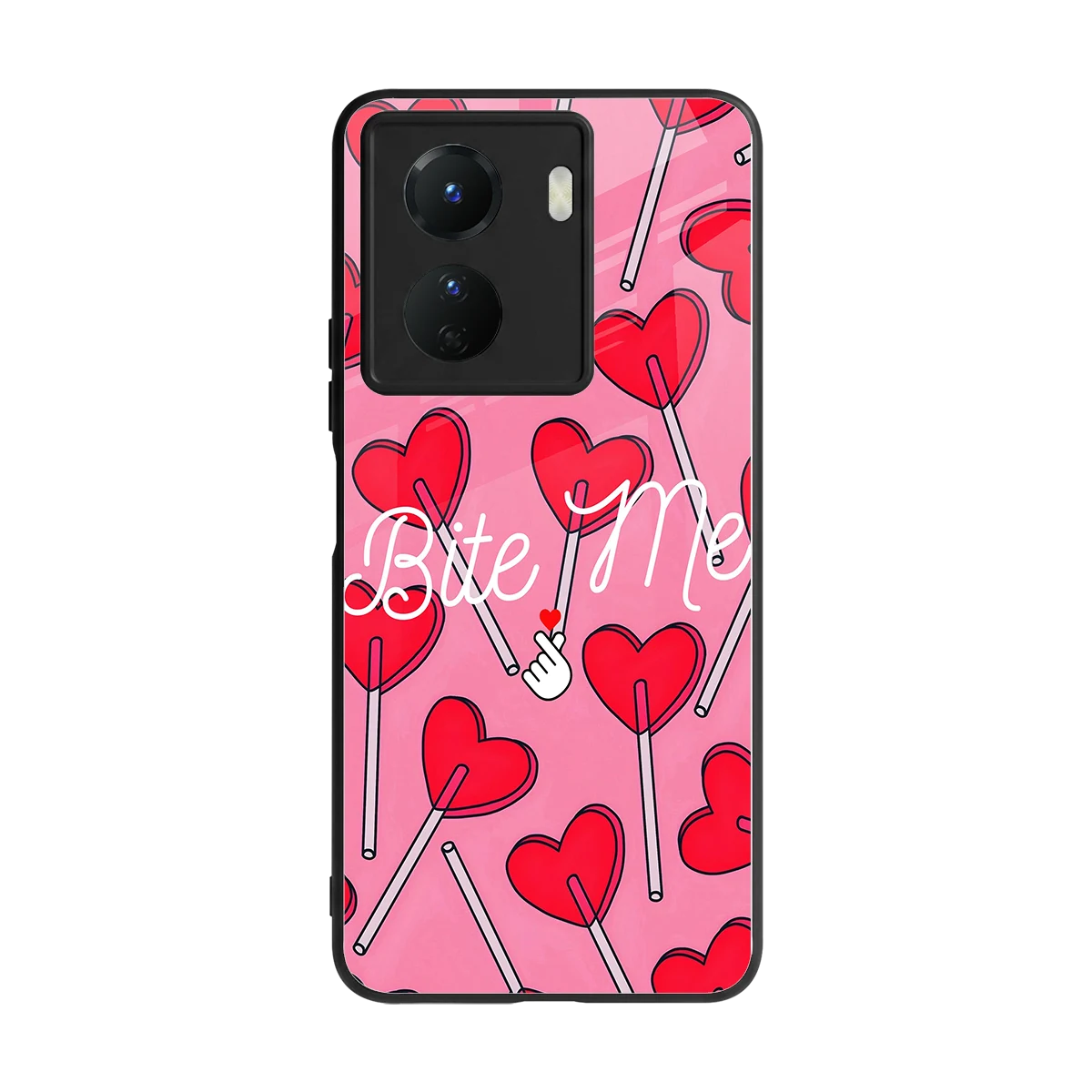 Bite Me back phone cover | glass case for vivo y16