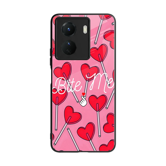 Bite Me back phone cover | glass case for vivo y16